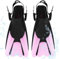 YANGUN Pinne da snorkeling, regolabili, misura 34-38, pinne da immersione, unisex per bambini e adulti, pinne corte per bambini e adulti, pinne regolabili per nuoto e snorkeling (rosa)