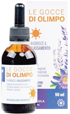 CAGNOLA | Integratore Naturale per Ansia e Stress, Paura, Rilassamento, Le Gocce di Olimpo 50 ml, Gocce Rilassanti Azione Forte con Melissa, Passiflora, Lavanda e Oli Essenziali | Gocce rilassanti ad azione forte per paura e rilassamento, con melissa, passiflora, lavanda e oli essenziali