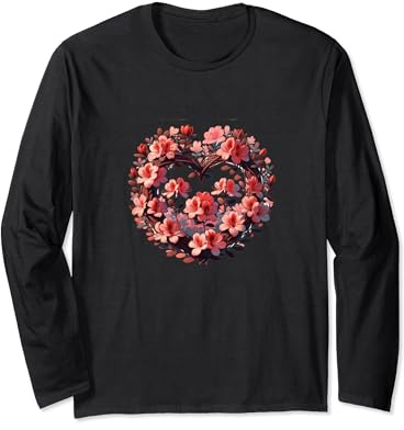 Azalea Bush Flowers Art Azalea flower Long Sleeve T-Shirt