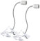 2 lámparas de pinza: casquillo de lámpara LED E27, lámpara de sujeción con cuello de cisne e interruptor, lámpara de sujeción ajustable 360°, cuello de cisne flexible para lectura, iluminación