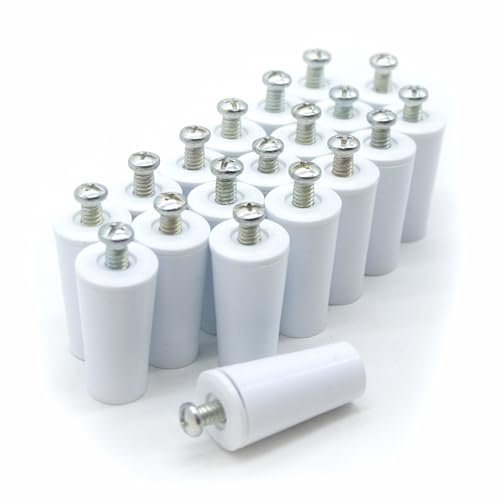DOJA Barcelona | Butée Volet Roulant | 20 Pieces | Butoir Volet Blanc | L: 40mm | Butee Tampon pour Volet Roulant en PVC | Pieces Pour Volet Roulant, Accessoires Pour Rideaux, Arret De Volet