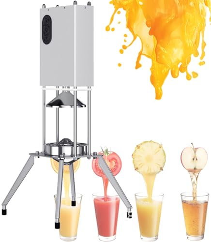RSPPPJQ Exprimidor de Naranjas de Grado Comercial, exprimidor de jugos, exprimidor de cítricos eléctrico de Acero Inoxidable, for Uso doméstico y Comercial, for jugos de Naranja, limón, Lima y Pomelo