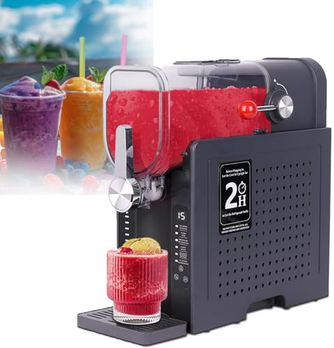 Granitore Per Uso Domestico, 15-60 Minuti - Macchina Per Granite, Senza Ghiaccio, Autopulente, Macchina Per Bevande Ghiacciate, 6 Programmi Preimpostati, Prenotazione One-Touch, Autopulente