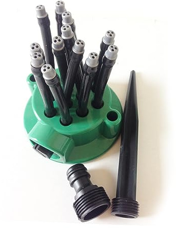 Milisten 1 pieza Aspersor Automático de Jardín Rociador Duradero para Césped y Herramienta de Riego Compatible con Mangueras