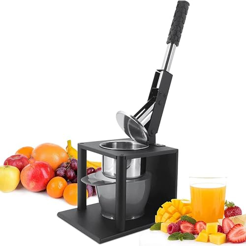 Exprimidor manual de cítricos, prensa manual resistente para naranjas y frutas, herramienta de extracción eficiente de jugo para cocina y bar