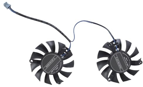 1 Par De Ventiladores VGA Refrigeración Para Tarjeta Gráfica HA5510H12FZ Refrigeradores 2 Pines Y 12V Para Refrigeración Tarjeta Gráfica 1650 4GB OC
