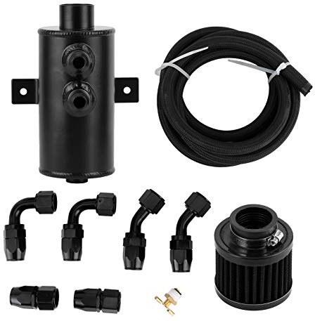 Oil Catch Can Decanter Vapori Olio 750ml, Kit Universale in Alluminio AN10 con Filtro e Tubo - Recupero Motore, Protezione Avanzata, Installazione Semplice