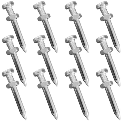 BESPORTBLE Clavos para Zapatos Aireadores de Césped Metálicos 4.2 Cm, 26 Piezas para Airear Tierra, Accesorios Duraderos para Jardinería y Mejora de Césped en Jardín y Terraza