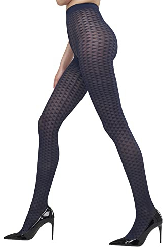 SOLIDEA Strumpfhose 70 den Sheer PYRAMID 70 abgestufte Kompressionsstrümpfe 12/15 mmHg Art. 055570, marineblau, 42