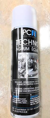 TECHNO AGRUM ECLAIR 400ml SOLVANT DÉGRAISSANT, NETTOYANT À BASE DE TERPÈNE D’ORANGE