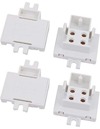 New Lon0167 4Pcs G10Q-F34D Featured AC 500V 2A reliable efficacy Light s-ocket Base Fluorescent Tube Lamp Holder(id:c71 1f 03 336)