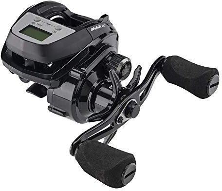 Abu Garcia Max DLC Low Profile Baitcastrollen, Schwarz