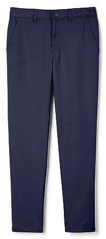 French Toast Boys' Slim Fit Stretch Performance Pant, Navy, 10
