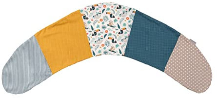 ULLENBOOM ® Stillkissenbezug 190 cm x 38 cm Dschungel (Made in EU) - Bezug für Stillkissen, Seitenschläferkissen & Co mit den Maßen 190x38 cm, 100% Oeko-TEX® zertifizierte Baumwolle