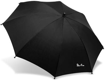 Silver Cross | Universal Pram Parasol | Pram Sun Shade | Baby Sun Protection | Pram Accessories | Black
