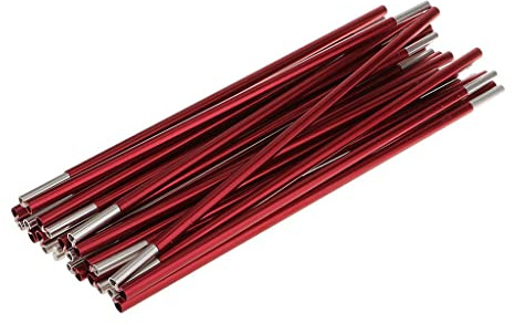 Milageto Ersatz Zeltstangen Aus Aluminiumlegierung, Verstellbare Zeltstange für Campingzubehör, Wandern, Reisen, Rucksack, Terrasse Und Garten