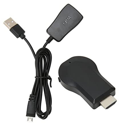 Adattatore Display Wireless HDMI, WiFi 1080P Mobile Screen Mirroring Ricevitore Dongle per TV/Proiettore, Supporto per IOS, Windows, Android