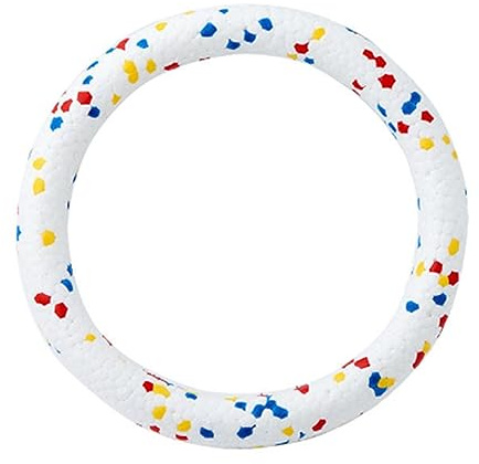 Qcwwy Juguete de Anillo Volador para Perros, Círculo Volador Flotante Ligero, Juguete Deportivo para Perros, Divertido Juguete Interactivo para Entrenamiento de Perros, Juguetes para