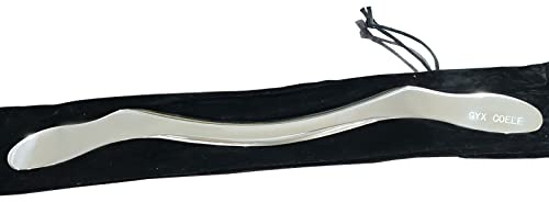 GYX COELE Muscle Scraper Stainless Steel Gua Sha Scraping Massage Tool,IASTM Tools, Great Soft Tissue Physical Therapy Used for Back, Legs, Arms,Neck (Long bar)