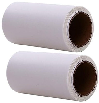 LIFKOME 2 Rollen Kuchenverpackung runde Kuchenform perforiert papier Muffinförmchen grillschale backen pergamentpapier liner Backpapier runden Beschichtung Kochutensilien Randbereich Weiß
