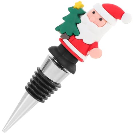 Garneck 3 Stück Weihnachts Weinkorken Weinflaschenverschluss Weinflaschendekoration Zinklegierung Weinverschluss Flaschenstopfen Weingetränkeverschluss