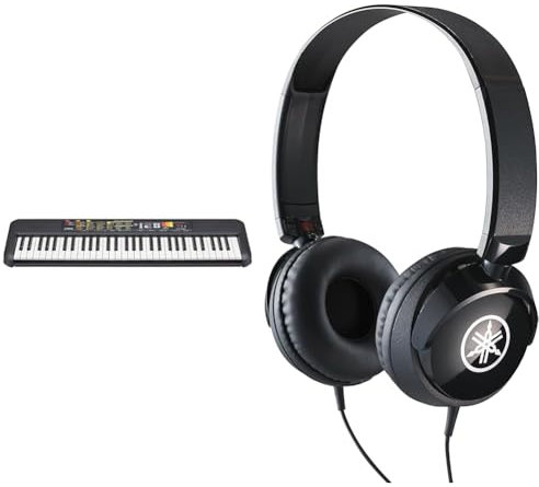 Yamaha PSR-F52 Digital Keyboard,Compact digital keyboard for beginners bundled with HPH-50 Headphones