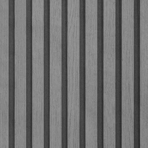 Warmiehomy Self Adhesive Wallpaper Wood Peel and Stick Wallpaper 40cm x 1000cm Sticky Back Plastic Roll Wood Slat Vinyl Wrap Contact Paper for Cabinets, Wall, Furniture Stickers