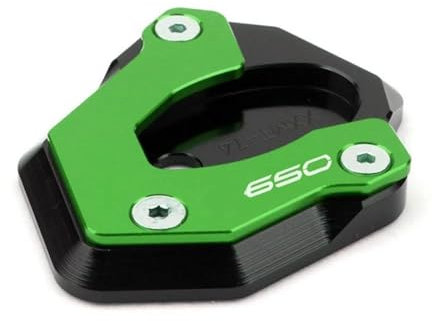 VQLDPX Fußpolster Für Motorrad-Seitenständer Für Kawasaki Z650 Z900 Z 650 900 2017-2023, Verlängerter Seitenständer, Vergrößerte Trittplatte Motorradständer Platte Verbreiterung(Grün,X-1)