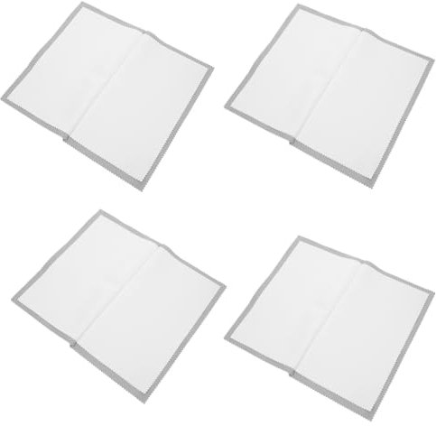 DEARMAMY Lot De 5 Chiffons De Nettoyage Pour Bijoux En Laiton Argenté Double Couche Doux Et Réutilisables Pour Les Déplacements
