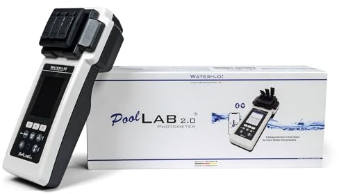 PoolLab 2.0 Photometer - Professioneller Pooltester mit Bluetooth & WiFi - Wasserdicht nach IP68 - Misst 24 Parameter - Wasseranalyse für Pools und Spa