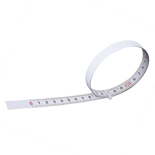 Self Adhesive Measuring Tape, 5m X 13mm Carbon Steel Measure Ruler, High Accuracy, Wear Resistant (with) for Worktable, Saw Table, Machine
