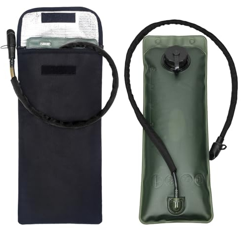 Sertay 2.5-3L Sac Isolant Vessie Eau, Pack Eau Isolées, Sac Dos Vessie Hydratation, Water Bladder, Poche Hydratation, Eau Isolée Sac Protection, Convient pour la Randonnée, Le Cyclisme et Le Camping