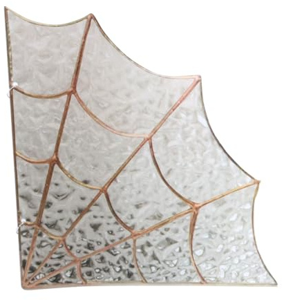 Halloween ragnatele ragnatele angolo decorazione spaventoso Halloween vetro ragnatela porta angolo case eleganti appeso ornamento vacanza ornamento