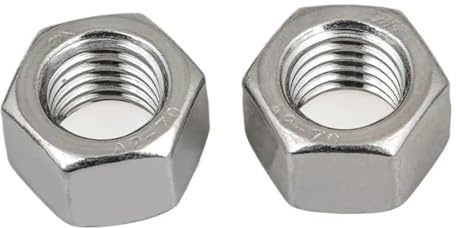 BIRXPMOS Dado Esagonale metrico in Acciaio Inossidabile 304 Dado di bloccaggio a Denti Fini M16*1 2 Pezzi