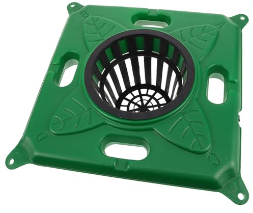 ifundom Jardinière Flottante Carrée en Plastique pour Île Aquaponique Système Emboîtable Modulable Pot de Fleurs pour Plantes Aquatiques Lit de Plantation Hydroponique Décoration