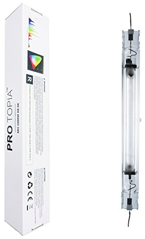 PROTOPIA 6000K 1000W Double Ended Metal Halide Grow Light Bulb,High PAR Enhanced Blue and Violet Spectrum for Horticulture Hydroponic and Indoor Plants, Grow Bulb,CCT 6000K,95,000 Lumens,HID Lamp