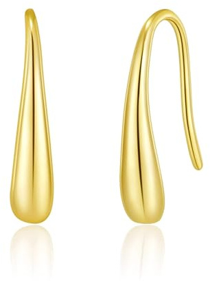 Philip Jones 18k Gold Plated Sterling Silver Teardrop Earrings