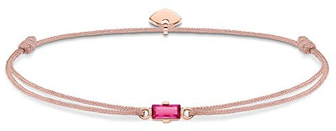 Thomas Sabo Damen Armband Little Secret Weißer Stein Baguette-Schliff 925 Sterling Silber LS0106-401-5-L20v