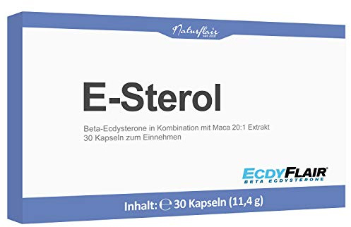 Ecdysteron Kapseln hochdosiert + vegan - 200mg pro Kapsel - 95% beta Ecdysteron - Cyanotis Arachnoideae Extrakt (besser als Spinat) - Maca 20 1 Extrakt