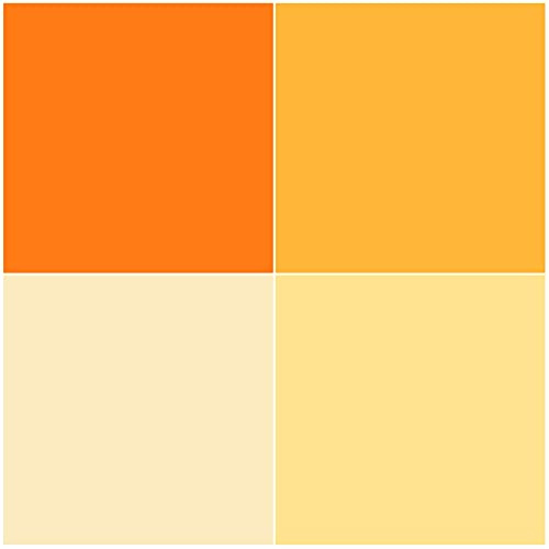 4PCS 40x50cm/16X20in Lighting Gels Filter CTO Flash Gel Orange Light 4 Color Correction Transparent Sheets Overlays for 800W Red Head Light Strobe Spotlight Flash Studio Video