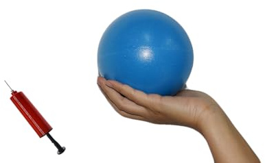 CIZEBO 4 inch Therapy Ball for Release Hip Flexors, Pain Relief for Lower Back Thigh Muscles, Small Exercise Ball for Physical Therapy, Blue