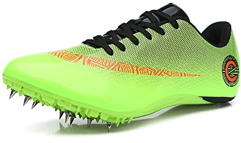 MXRFACTory Hombre y Mujer Zapatillas De Atletismo 8 Clavos Zapatillas Unisex para Correr Profesionales al Aire Libre Cómodas Ligero Resistente al Desgaste para Sprint Competición Zpatillas