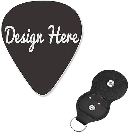 Gitarrenplektrum, personalisierbar, mit Fototext, für Akustikgitarre, Violine, Ukulele, Bass, 6 Stück