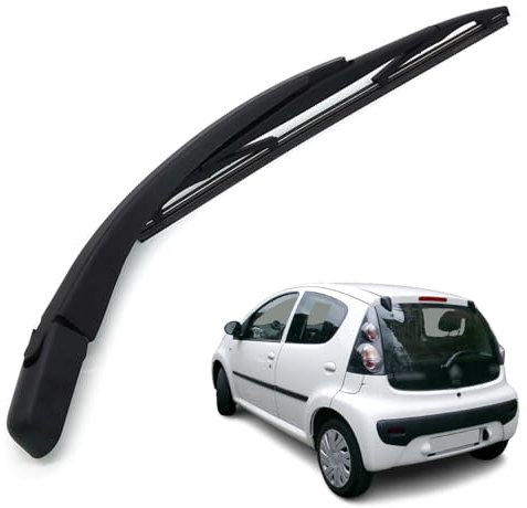 Ruolin Braccio e Spazzola Tergilunotto Posteriore, Braccio Tergicristallo Posteriore e Gomma Tergicristallo Compatibile con Citroen C1 2005-2014