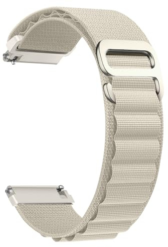 CeiBand Alpine Loop nylonarmband kompatibelt med 20 mm 22 mm, G-krok rostfritt stål metallspänne sport klockarmband män kvinnor ersättningsband för 20 mm 22 mm, 20mm