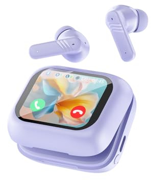 Wireless Earbuds Noise Cancelling Headphones mit Touchscreen In Ear Aktive Geräuschunterdrückung Kopfhörer Bluetooth kabellos mit Bildschirm schnurlos drahtlos Ohrhörer im Ohr Earphones Kopfhoerer