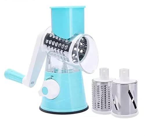 HJUGHPN Garlic Chopper Manual Vegetable Cutter Slicer Kitchen Roller Gadgets Tool Vegetable Chopper Round Slicer Graters Potato Carrot Cheese Shredder