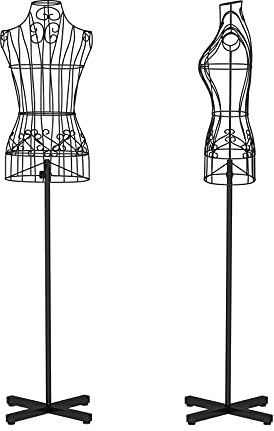 Generisch Schneiderpuppe, weiblicher Torso, verstellbare Körperpuppen, Ausstellungsständer aus Metall für Bekleidungsgeschäfte, für Schaufenster, 3 Farben (Farbe: A)