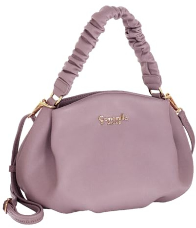 Camomilla Milano Borsa a Mano Donna, con Tracolla, Similpelle, Collezione Amelie, Colore Lilla
