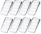 8 cunei in plastica, 5 x 3 cm, trasparenti per mobili, fermaporta antiscivolo, cunei in plastica universali per pavimenti, porte, finestre, vetro, tavoli, armadi